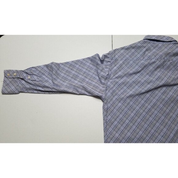 Southbridge New York London Long Sleeve Blue Striped Button Up Shirt Men's XL - Picture 13 of 13